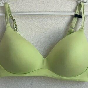 Aerie Neon Green Real Sunnie Wireless Push Up Bra